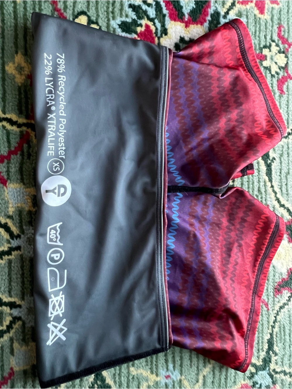 Yoga Democracy High-Waist Gradient Athletic Bike/Yoga Shorts — Multicolor - NWOT - Picture 3 of 3